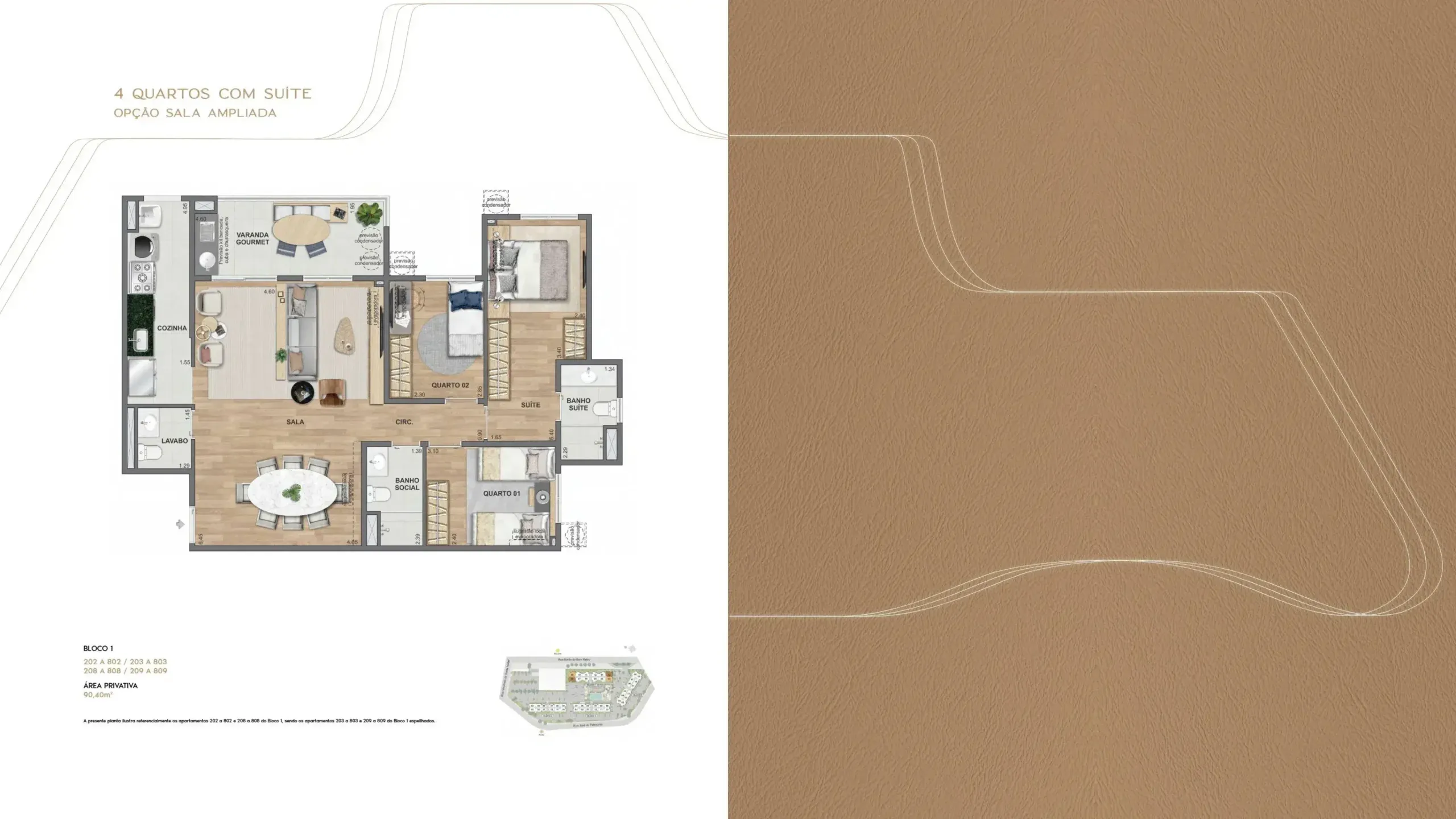 Planta 4 Quartos - Living Wellness Grajaú