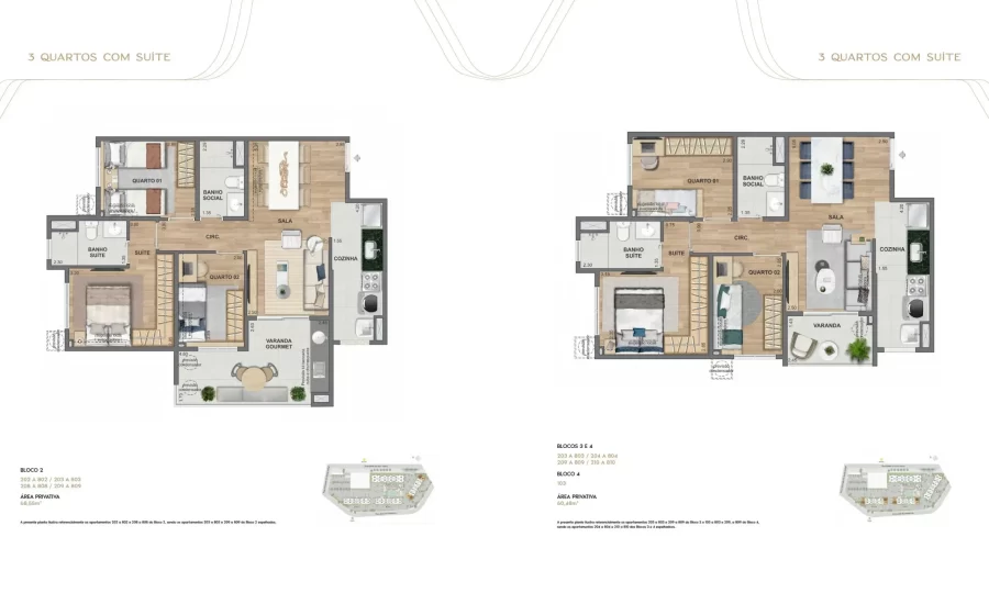 Wellness Planta 3 quartos.